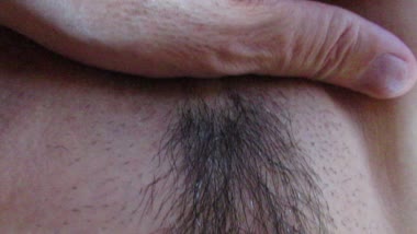 毛剃り後をなでなで