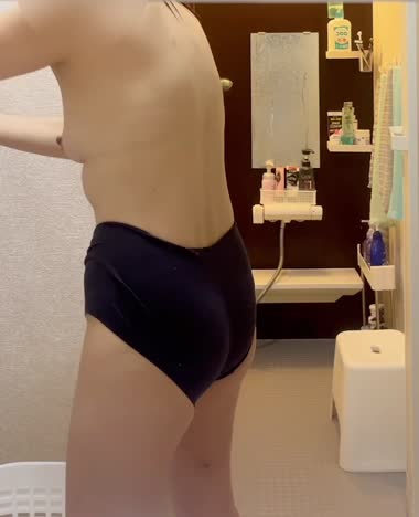 今日の脱衣室の妻