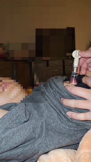 乳首吸引　無理矢理外し