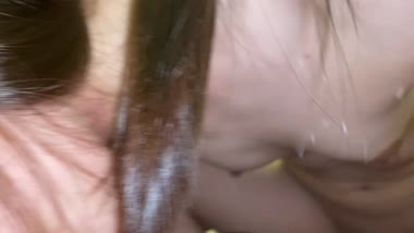 高速乳首舐め騎乗位