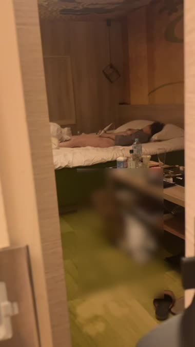 夜中にオナニー