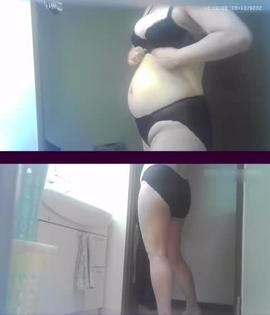 黒い下着の妻💕