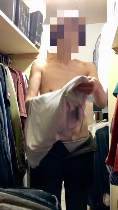 妻　出勤前と入浴後