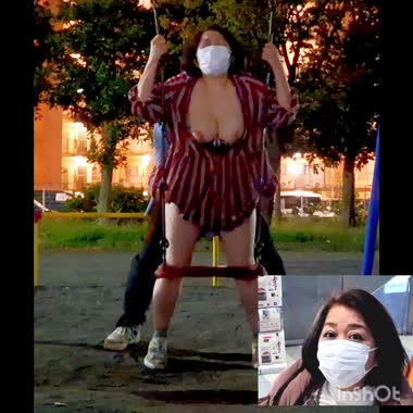 妻と夜の公園でH💓②