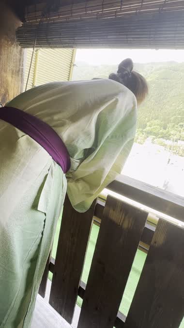 温泉で