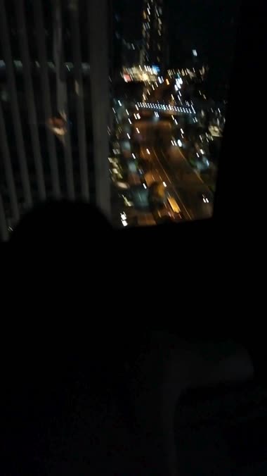 夜景を見ながら立ちバック