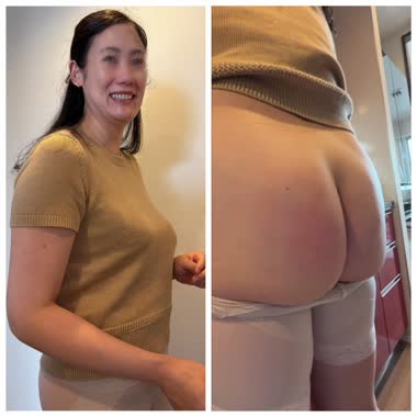 妻尻スパンキング