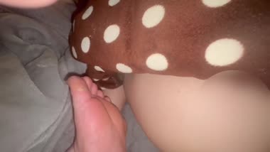 妻を触手マットでズリズリ