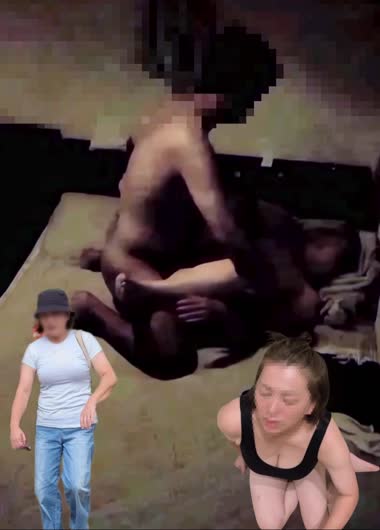 揺れる2児ママ巨乳輪