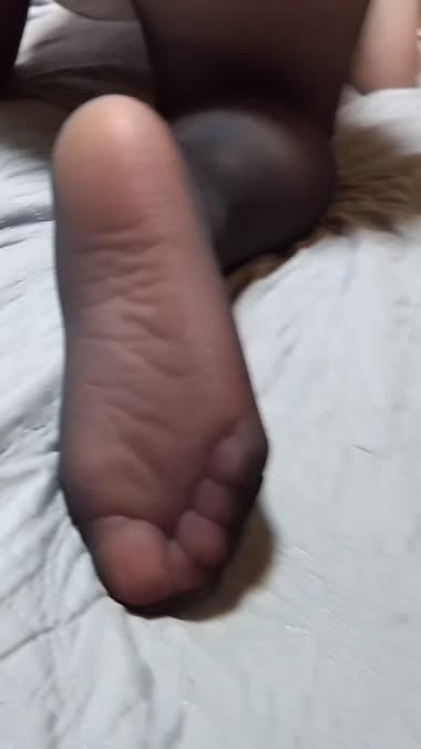 黒パンスト尻